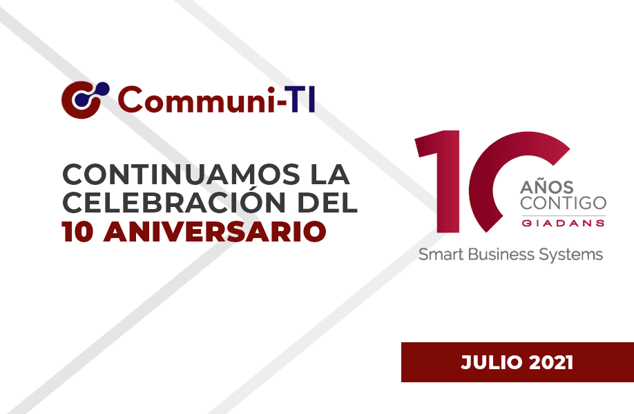 Continuamos la celebración del 10 aniversario